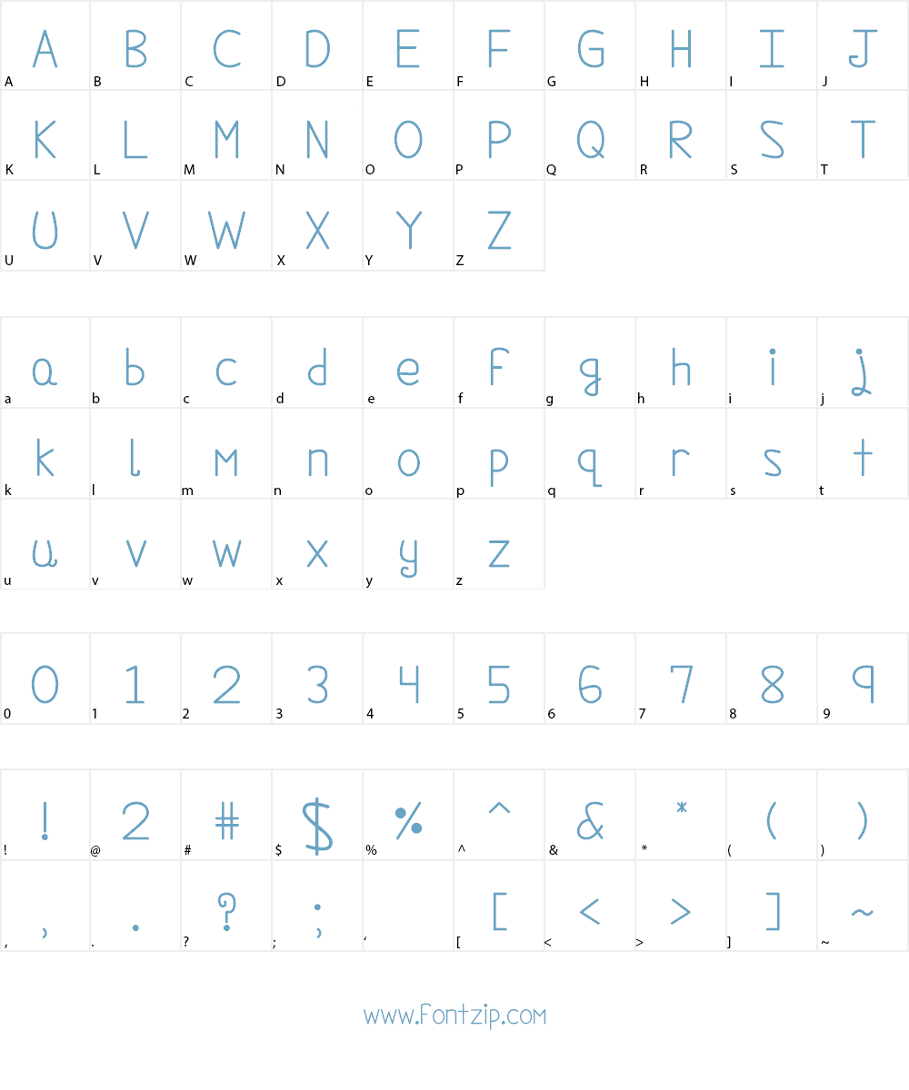 We Are In Love Font Character